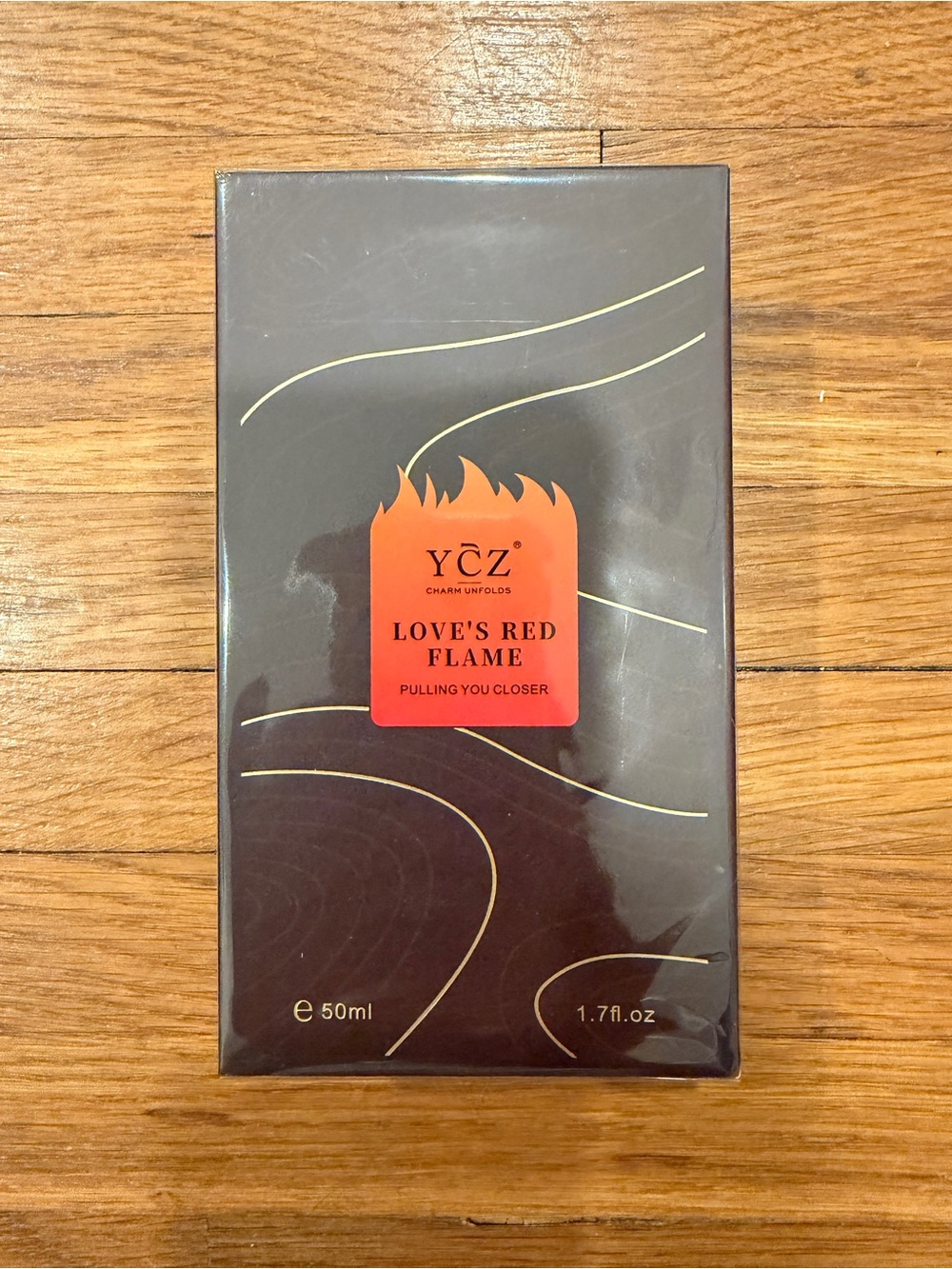 YCZ Love's Red Flame 50ml Perfume - Red & Black Packaging